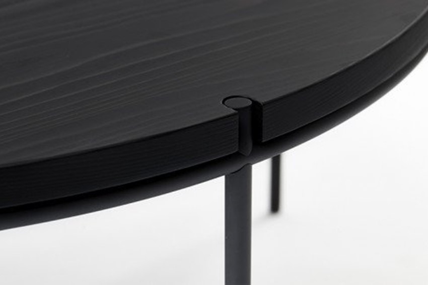 【FIL】コーヒーテーブル -スミ リミテッド- MASS Series 900 Coffee Table -SUMI LIMITED-　小国杉 テーブル ローテーブル 丸テーブル 机 インテリア 家具 木製 無垢材 天然木 炭 黒 おしゃれ リビング ダイニング ギフト Foreque 熊本 阿蘇 南小国町 送料無料
