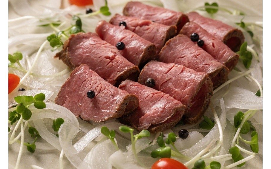 熊本県産 あか牛 ローストビーフ 300g 個包装 2個 タレ付き ソース付き ギフト 贈答用 ワイエスフード 熊本 阿蘇 南小国町 送料無料