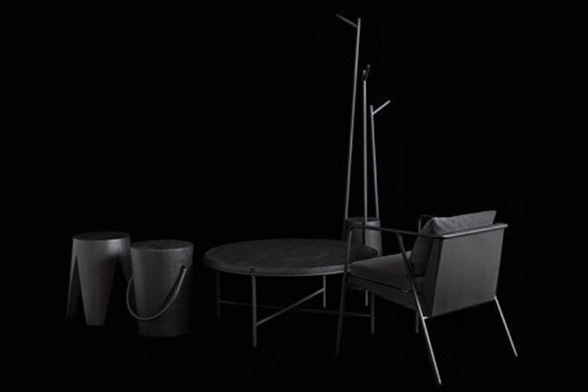 【FIL】コーヒーテーブル -スミ リミテッド- MASS Series 900 Coffee Table -SUMI LIMITED-　小国杉 テーブル ローテーブル 丸テーブル 机 インテリア 家具 木製 無垢材 天然木 炭 黒 おしゃれ リビング ダイニング ギフト Foreque 熊本 阿蘇 南小国町 送料無料