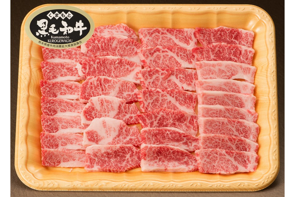 【熊本県産 黒毛和牛】 カルビ 焼肉用 300g くまもと黒毛和牛 熊本県産 黒毛和牛 焼肉 バーベキュー BBQ 和牛 牛 牛肉 国産 さくらや食品 熊本 阿蘇 南小国 南小国町 送料無料