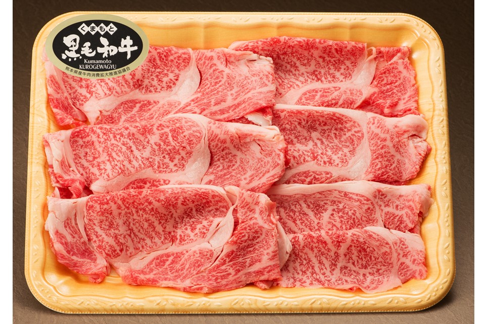 【熊本県産 黒毛和牛】 ロース すき焼き用 400g くまもと黒毛和牛 熊本県産 黒毛和牛 すき焼き 鍋用 しゃぶしゃぶ 和牛 牛 牛肉 国産 さくらや食品 熊本 阿蘇 南小国 南小国町 送料無料