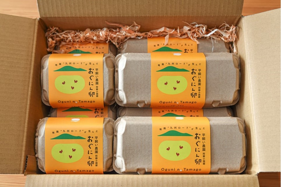 【南小国町産】平飼い養鶏で育った「おぐにん卵」 64個（60個+割れ補償4個）