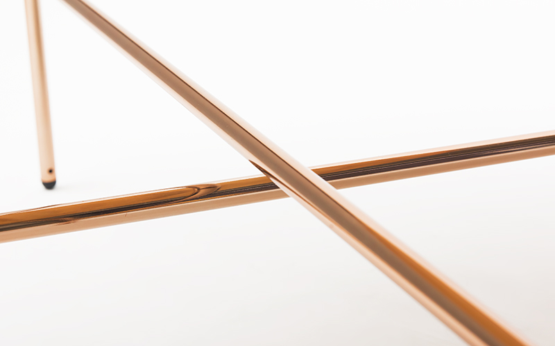 【FIL】ラウンドテーブル MASS Series 900Round Table -Natural Wood & Copper Frame-　小国杉 テーブル 丸テーブル 机 インテリア 家具 木製 小国杉 無垢材 天然木 おしゃれ リビング ダイニング ギフト セット Foreque 熊本 阿蘇 南小国町 送料無料