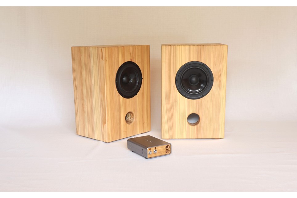 【Higo Beat】 Sugi5 ペアスピーカー Bluetoothアンプ付  小国杉 国産 木製 天然木 無垢材 スピーカー 音響 Bluetooth Higo Beat 熊本 阿蘇 南小国町 送料無料