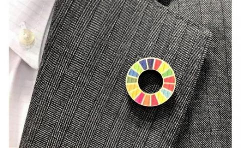 【小国町森林組合】阿蘇小国杉 小国杉 天然木 国産材 阿蘇 熊本 木製 ピンバッジ マグネット 計4個 SDGs サスティナブル アイコン 贈り物 ギフト プレゼント ノベルティにおすすめ 阿蘇小国杉のくらし