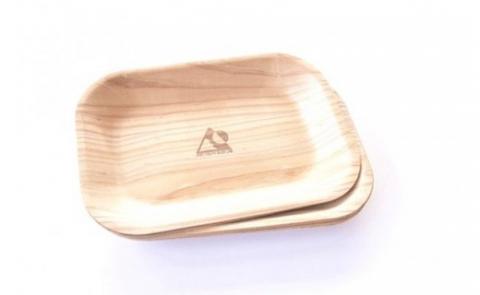 【小国町森林組合】小国杉 国産材 天然木 SDGs 丸型 角型 各5枚 国産 小国町 阿蘇 熊本 木製 食器 什器 ウッドトレイ ソーサ― キャンプ BBQ バーベキュー 10枚 贈り物 ギフト プレゼント 阿蘇小国杉のくらし