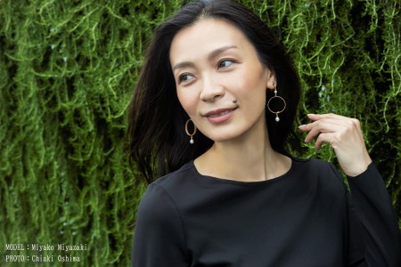【KALCANO】イヤリング ジュエリー jewelry アクセサリー レディース 熊本 阿蘇小国杉 小国杉 工芸品 木製 K18 淡水パール ハンドメイド ギフト プレゼント ジュエリーケース付 ogunist michikake -みちかけ