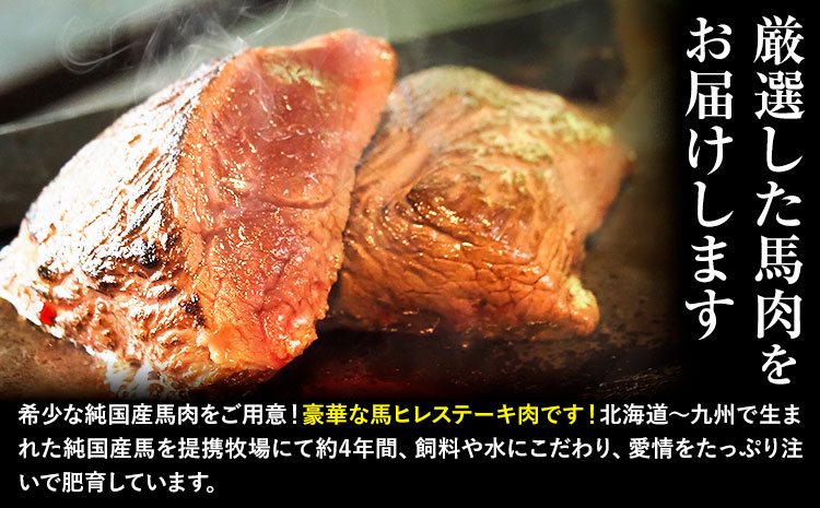 馬肉 ステーキ ウマウマ 純国産 馬 ヒレ ステーキ 200g 有限会社九州食肉産業《90日以内に出荷予定(土日祝除く)》熊本県 産山村 純国産 国産 熊本肥育 馬肉 馬ヒレ 馬ヒレステーキ 絶品 ヘルシー 詰め合わせ 贈答用 ギフト お中元 お歳暮---ubuyama_kss_20_200g---