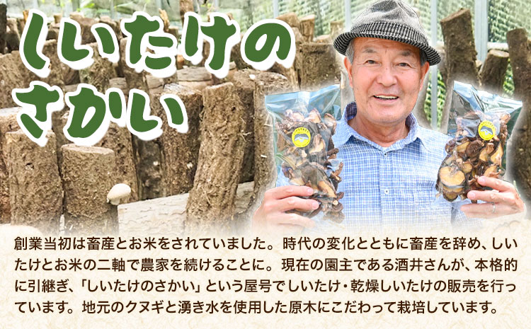 しいたけ 阿蘇 原木乾燥しいたけ 大玉 200g《30日以内に出荷予定(土日祝除く)》原木 干し 乾燥 しいたけ 原木栽培 産山村 しいたけのさかい---ubuyama_sts_10_200g---