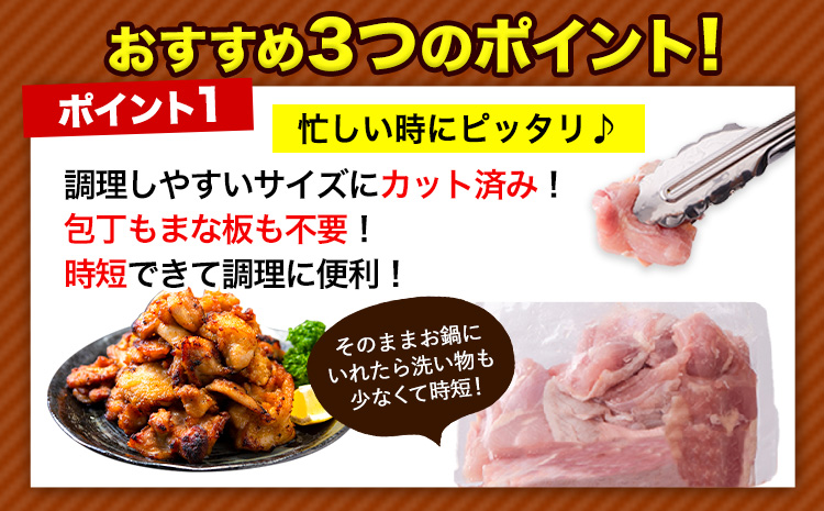 【12ヶ月定期便】鶏肉 小分け 鶏肉 もも モモ カット済 若鶏3.1kg《お申込み月の翌月から出荷開始》---ubuyama_lcl_474_3100g_mo12---