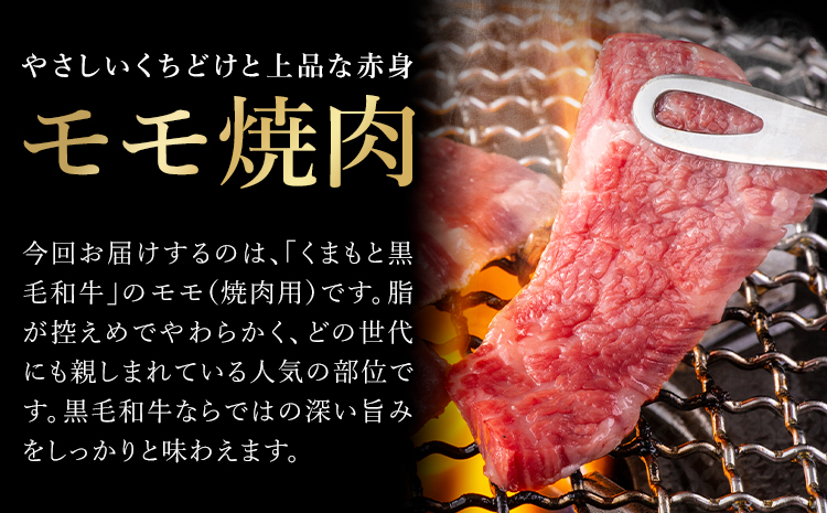 牛肉 くまもと 黒毛和牛 モモ 焼肉用 500g 熊本県畜産農業協同組合 【配送不可地域：離島】《60日以内に出荷予定(土日祝除く)》 熊本県 産山村 牛肉 くまもと黒毛和牛 焼肉 モモ肉 もも 赤身 BBQ---ubuyama_ktn_6_500g---
