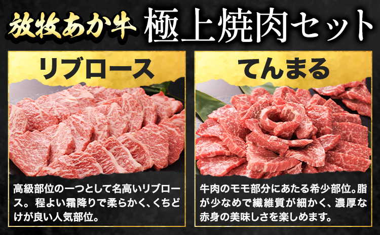 阿蘇うぶやま村の放牧あか牛極上焼肉セット1kg リブロース てんまる たっぷり BBQ 焼き肉 赤身 和牛 牛肉 牛 国産 あか牛 焼肉正 人気 ギフト 詰め合わせ 贈り物 お中元 お歳暮 贈答 熊本 阿蘇 産山村 送料無料《60日以内に出荷(土日祝除く)》【配送不可地域あり】---ubuyama_yns_21_1kg---