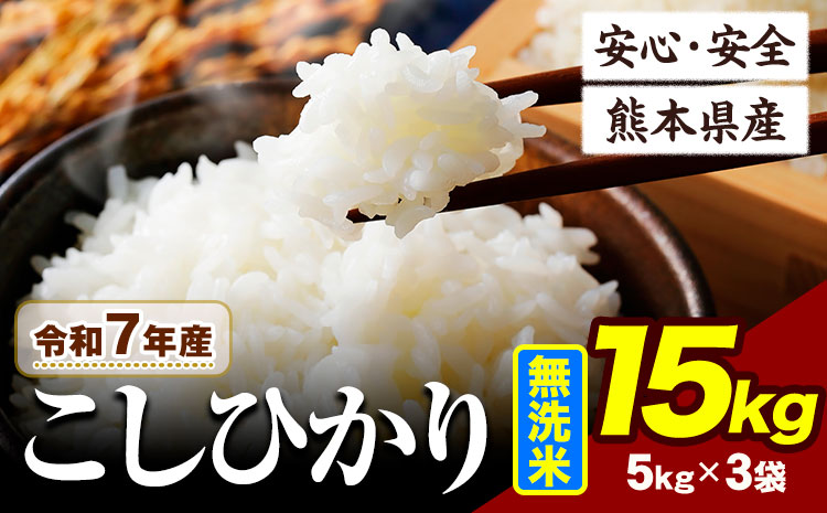 令和7年産  こしひかり 無洗米 15kg 《7-14日以内に出荷予定(土日祝除く)》阿蘇 うぶやま 米 熊本県産 ふるさと納税 米 こめ ふるさとのうぜい コシヒカリ コメ お米 おこめ---ubuyama_lcl_676_15kg---