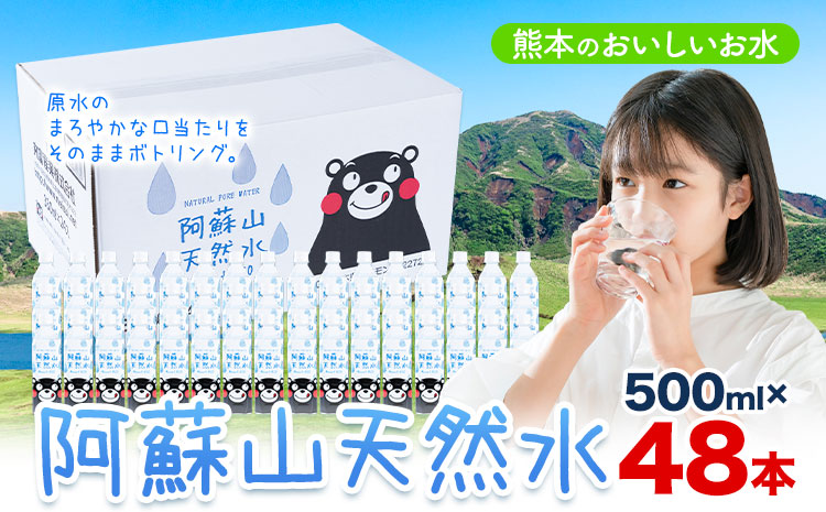 水 熊本 の おいしい お水 阿蘇山 天然水 500ml × 48本 2ケース 丸富産業《30日以内に出荷予定(土日祝除く)》熊本県 産山村 水 天然水 みず 熊本 飲料 熊本県 ミネラルウォーター ---ubuyama_mrt_6_48p---