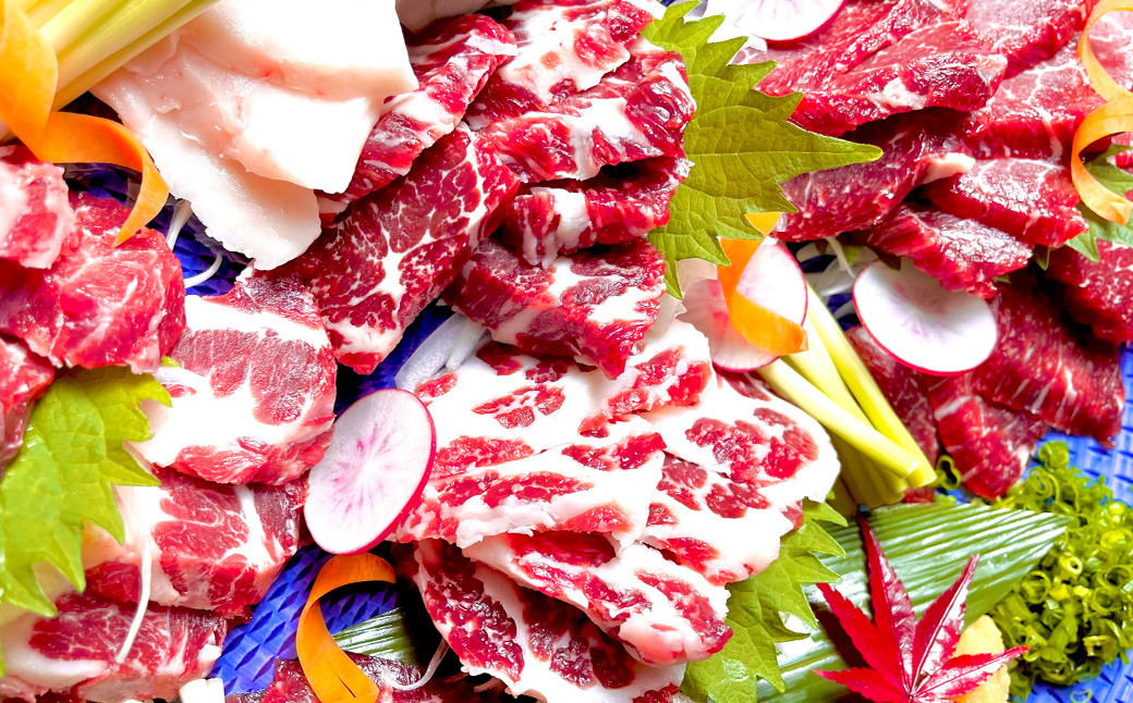 熊本 安坐 国産 馬刺し 7種 食べ比べ 匠馬刺し醤油付き 計350g