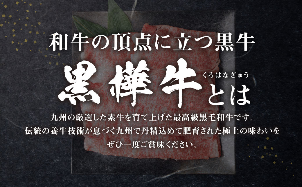 くまもと黒毛和牛 黒樺牛 A4～A5等級 ローススライス すき焼き用 400g