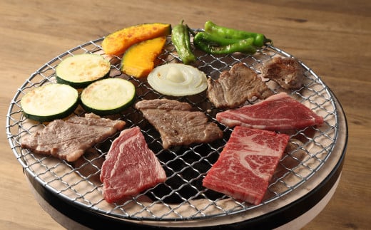 赤牛 焼肉用 カット （バラ・ロース） 500g