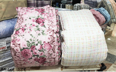 極暖 増量羽毛掛ふとん 1.5kg 150×210cm シングルサイズ 【ピンク系】