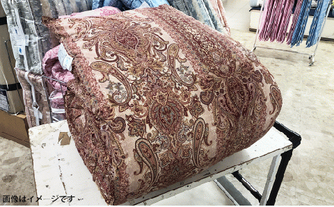 シルクタッチ ツインドームキルト 極暖 ハンガリー産 増量羽毛掛ふとん 1.5kg 150×210cm シングルサイズ 【ピンク系】