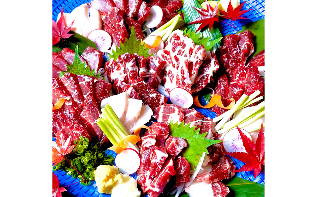 熊本 安坐 国産 馬刺し 7種 食べ比べ 匠馬刺し醤油付き 計350g