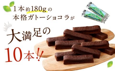 合計 1.8kg !! 南阿蘇鉄道トロッコショコラ 10本 熊本県 高森町 約180g×10本