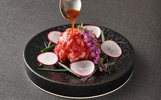 鮮馬刺し 霜降り（カルビ）ユッケ 7個 280g（40g×7）