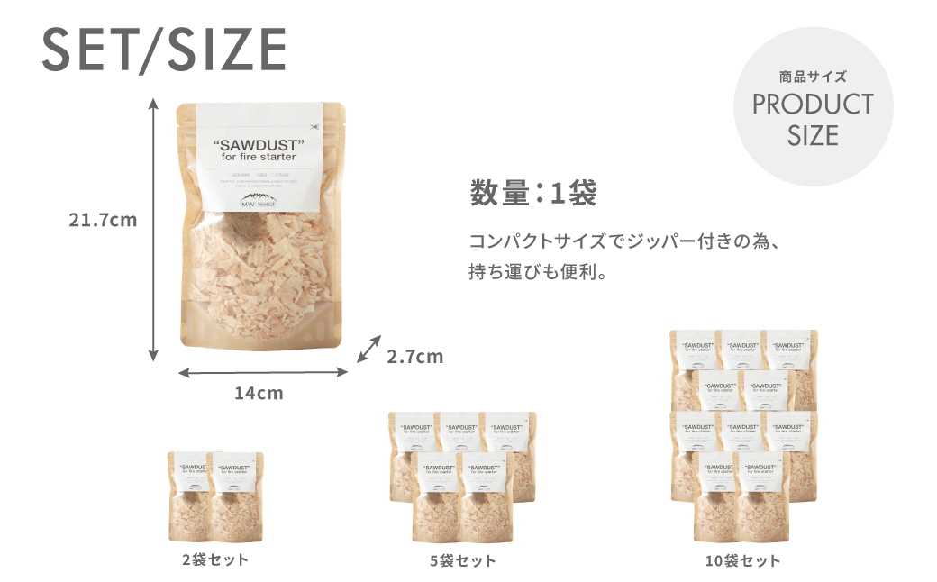 【MW-TAKAMORI OUTDOOR BRAND-】SAWDUST（おがくず）1袋
