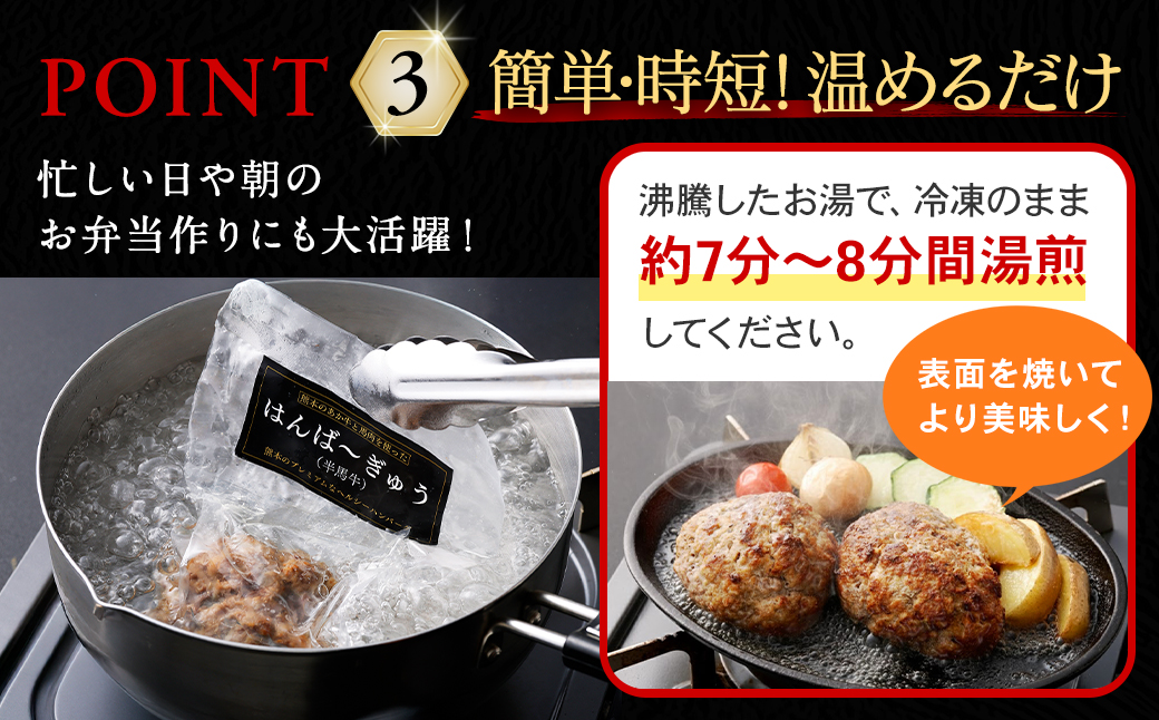 はんば～ぎゅう 計約780g（約130g×6個セット）