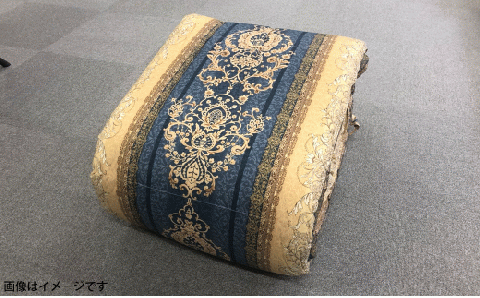 極暖 増量羽毛掛ふとん 1.5kg 150×210cm シングルサイズ 【ブルー系】