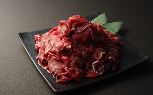 【6ヶ月定期便】馬肉 小間 スライス 1kg（500g×2パック）