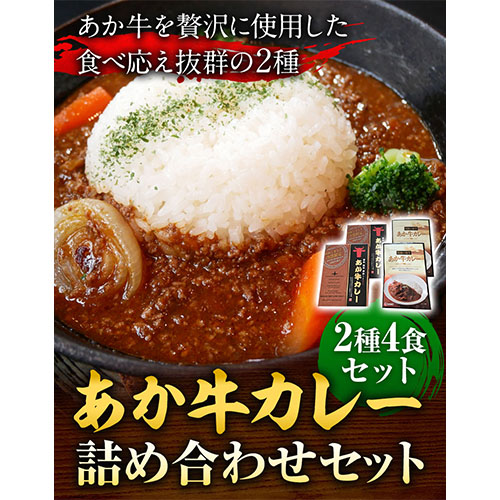 あか牛 カレー 詰め合わせ セット 2種 4食 セット あかうし 三協畜産 《60日以内に出荷予定(土日祝除く)》---sms_skakrt_r7_60d_16000_4set---