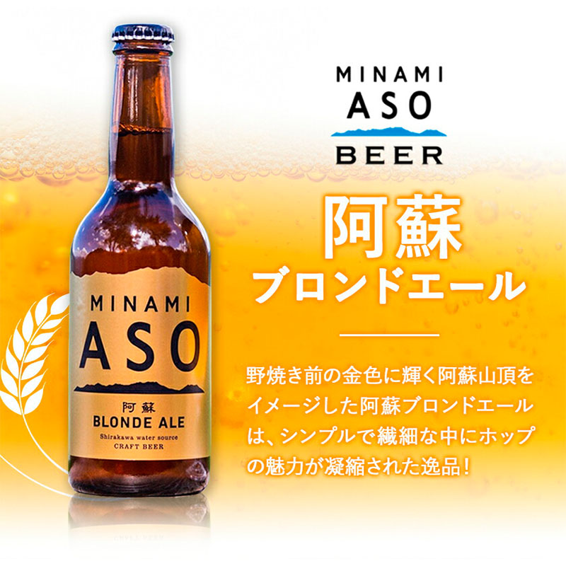 みなみ阿蘇 ビール 飲み比べセット 330ml×6本セット 株南阿蘇ケアサービス 《90日以内に出荷予定(土日祝除く)》---sms_carebrednk_90d_r7_15000_6i---