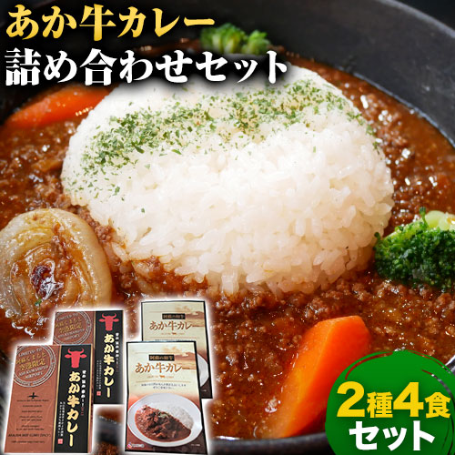 あか牛 カレー 詰め合わせ セット 2種 4食 セット あかうし 三協畜産 《60日以内に出荷予定(土日祝除く)》---sms_skakrt_r7_60d_16000_4set---