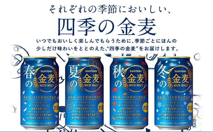 金麦 定期便 あり ビール 350ml 6本 サントリー ビール ギフト 《30日以内に出荷予定(土日祝除く)》 お酒 アルコール ふるさと納税 天然水仕込み アルコール 缶ビール 酒 6缶 びーる ふるさと納税---mifune_snt_110_6k---
