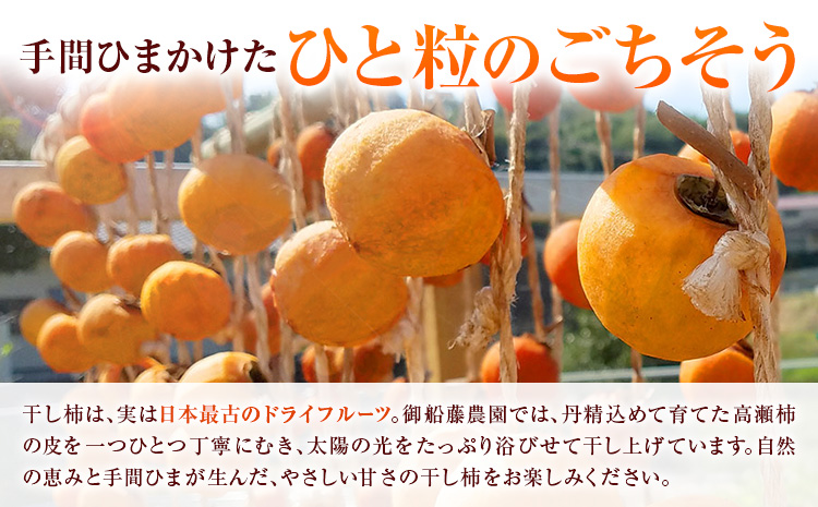 【先行予約】干し柿 8個 柿 果物 フルーツ かき 高瀬柿 御船藤農園《2026年11月中旬-2027年1月中旬頃出荷》熊本県 御船町 ドライフルーツ 甘味 くだもの 和菓子 熊本県産 おやつ スイーツ---mifune_mfn_7_8p---