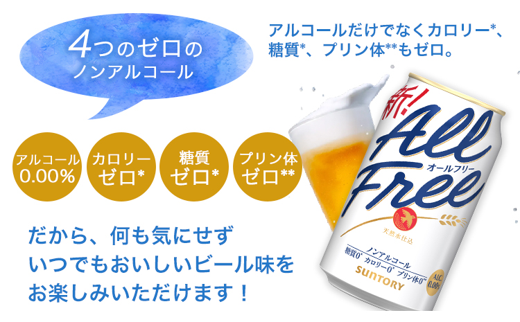 12ヶ月定期便 “”オールフリー１ケース（350ml×24本）  《お申込み月の翌月から出荷開始》  ---mifune_snt_94_mo12num1---