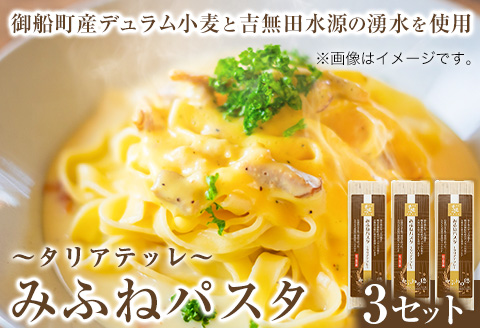 みふねパスタ 180g×3セット 福永幸山堂《60日以内に出荷予定(土日祝除く)》熊本県 御船町 福永幸山堂 パスタ タリアテッレ 送料無料---mifune_hkn_14_3p---