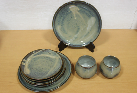 FKK19-149_【1点限定】国指定伝統的工芸品＜小代焼＞ゆらぎセット