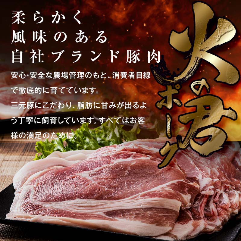 FK7-0019_ 【数量限定】熊本県産 火の君ポーク® こま切れ 約3.1kg 豚こま 豚コマ 肉 豚肉 生姜焼き 豚汁 弁当 ストック 便利