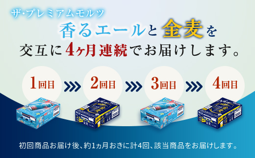 FK7-0125_【香るエール・金麦交互4回定期便】ザ・プレミアム・モルツ香るエール/金麦 各350ml×24本 熊本県 嘉島町 ビール