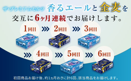 FK7-0126_【香るエール・金麦交互6回定期便】ザ・プレミアム・モルツ香るエール/金麦 各350ml×24本 熊本県 嘉島町 ビール