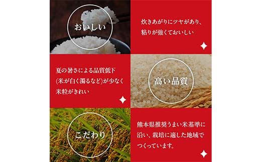 FK7-0225_【4カ月定期】【令和7年度産】【先行予約】嘉島町のおいしいお米（くまさんの輝き/白米） 5kg