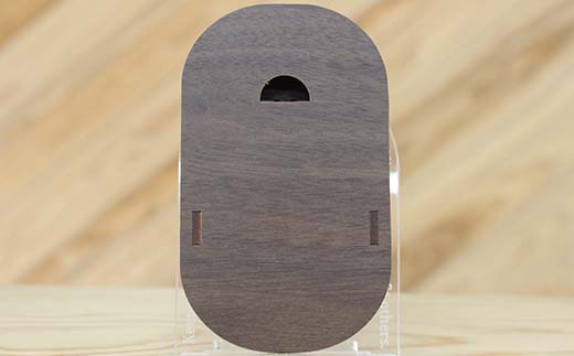 FKK22-148_ お守りケース楕円 ウォルナット