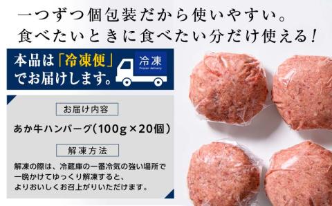 FKK19-268_あか牛100％ハンバーグ（100g×20個）