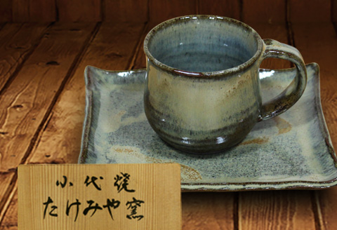 FKK99-016_国指定伝統的工芸品「小代焼」　コーヒー碗　（カップ）口径7cm