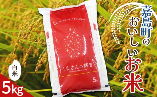 FK7-0222_【令和7年度産】嘉島町のおいしいお米（くまさんの輝き/白米） 5kg