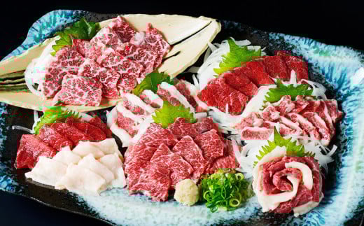 馬刺し 5種 盛り合わせセット 5人前 約250g 熊本直送