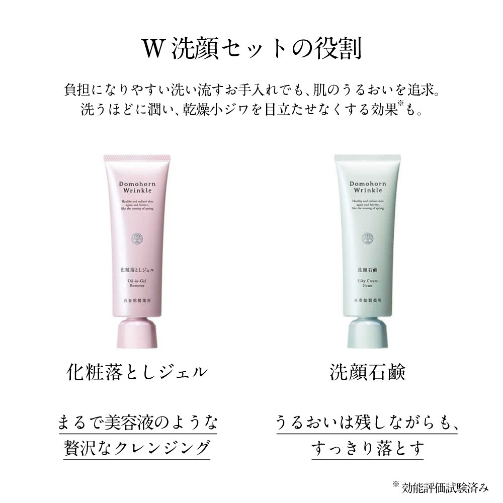 再春館製薬所 ドモホルンリンクル W洗顔 セット 化粧落とし ジェル 洗顔 石鹸