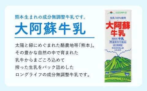 大阿蘇 牛乳 1L 紙パック 6本入 合計6L 成分無調整牛乳 乳飲料