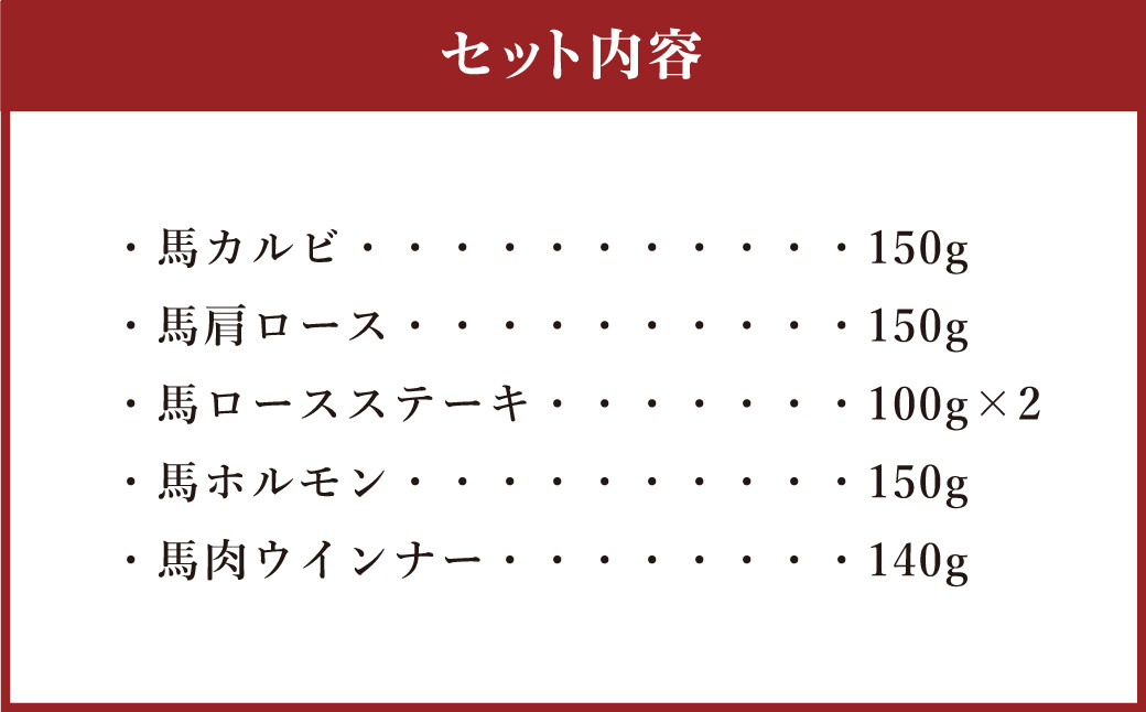 馬肉専門店だからできる 豪華 馬 焼肉セット カルビ ロース ホルモン